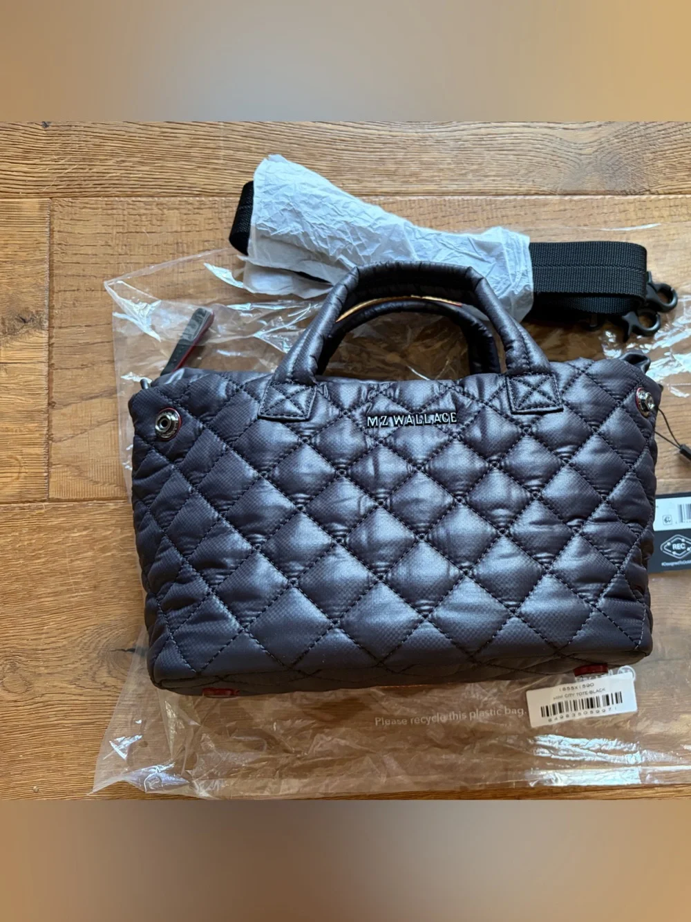 MZ Wallace Quilted Small Metro Tote - Black